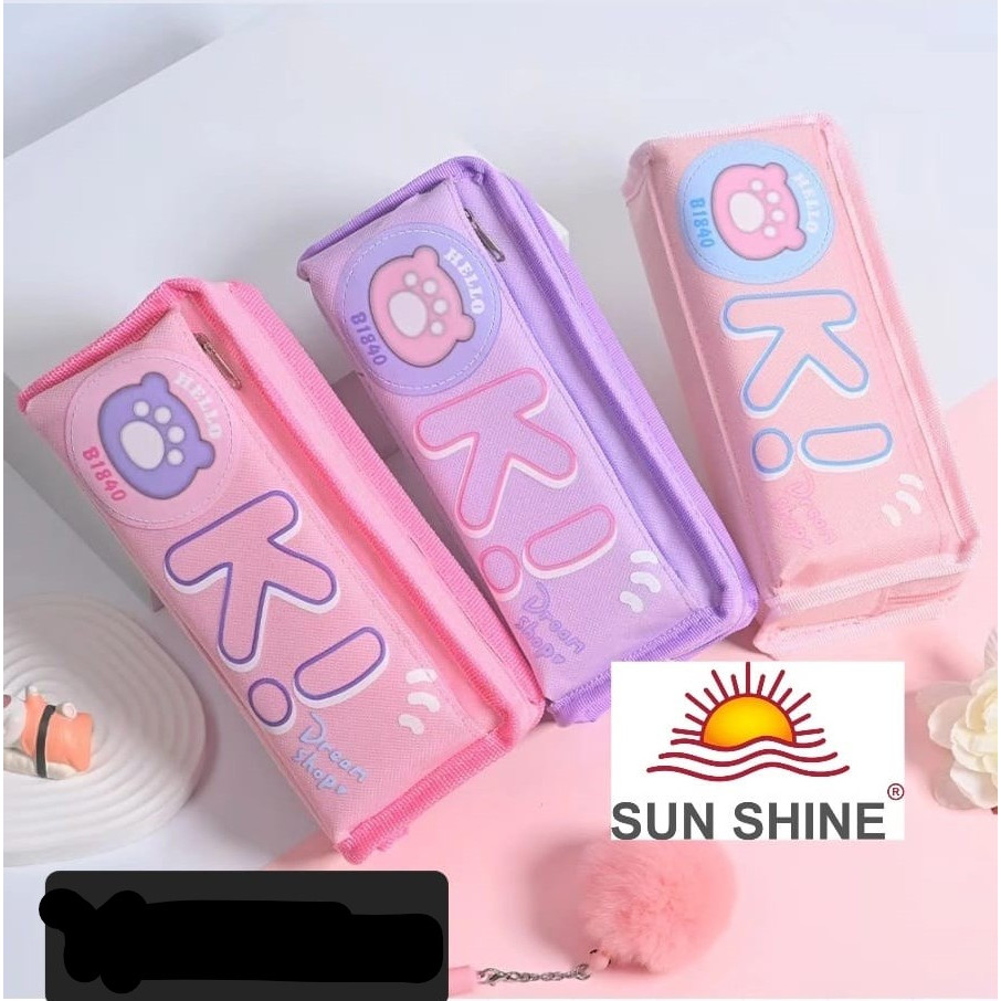 

Tempat Pensil Sleting Pen Case Kain Anak Dompet Lucu Besar