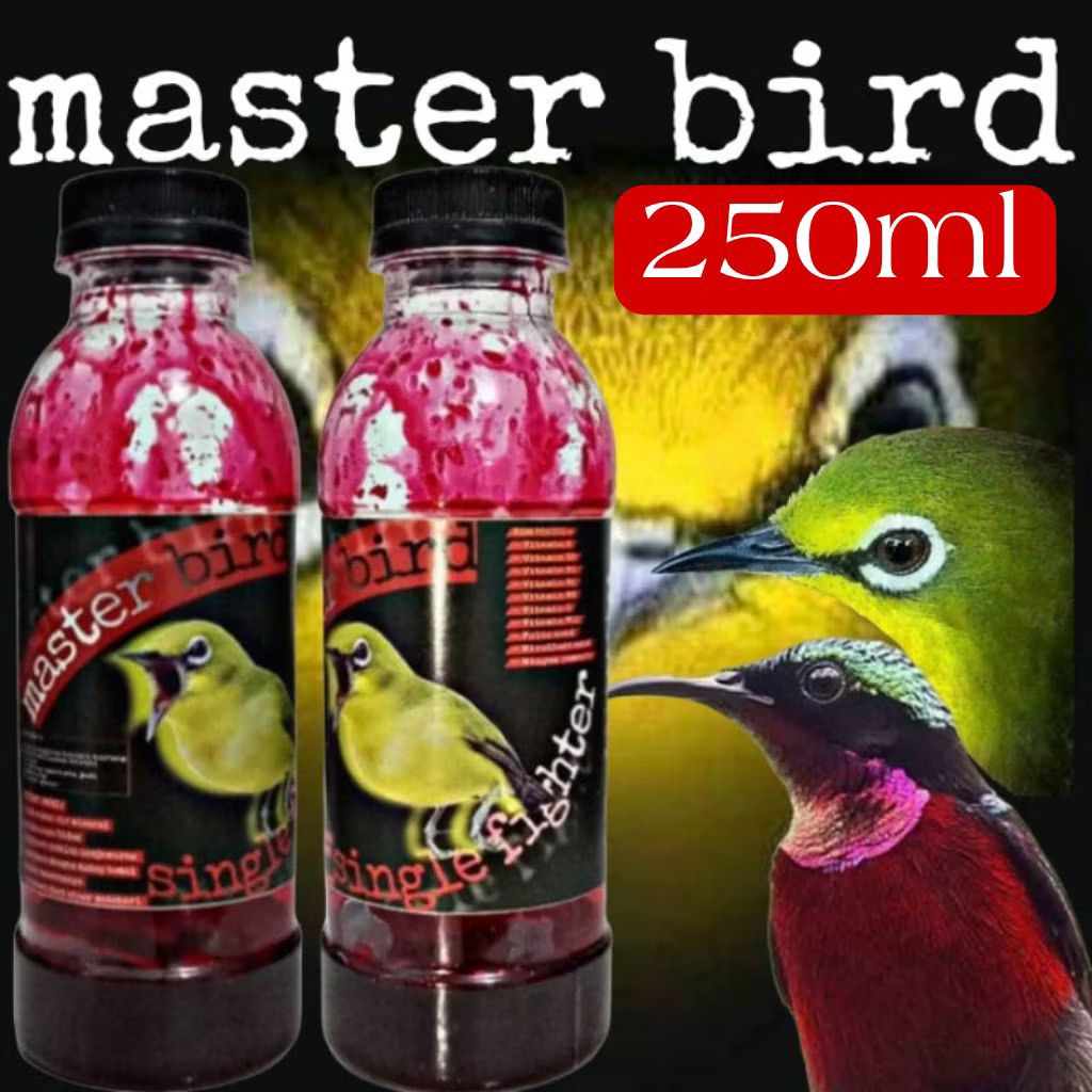 masterbird 250ml booster Kolibri pleci sogon booster penggacor dextro 87 nextro  rujak nektar rn7gol
