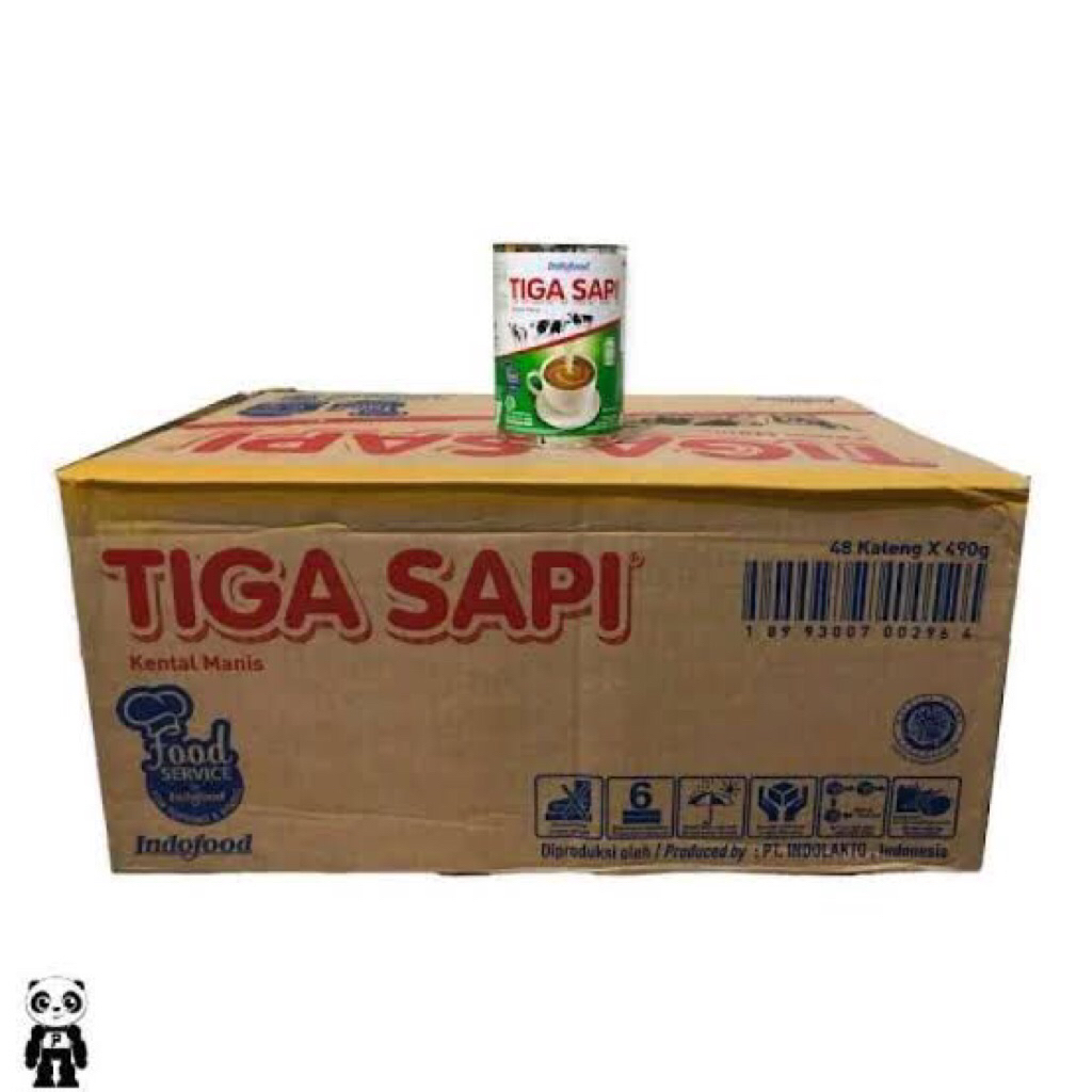 SUSU KENTAL MANIS TIGA SAPI 1 Dus isi 490g x 48 klg