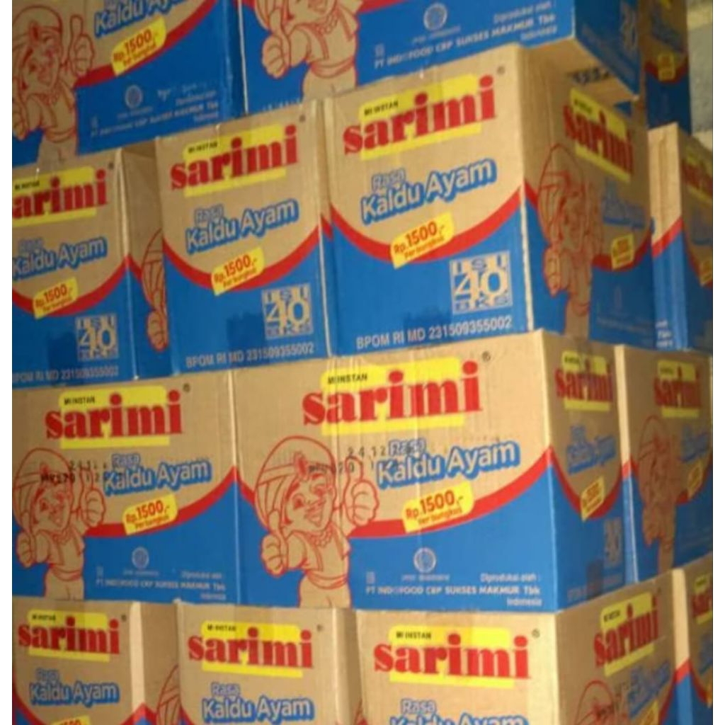 

sarimi kaldu ayam 1dus isi 40pcs paling murah