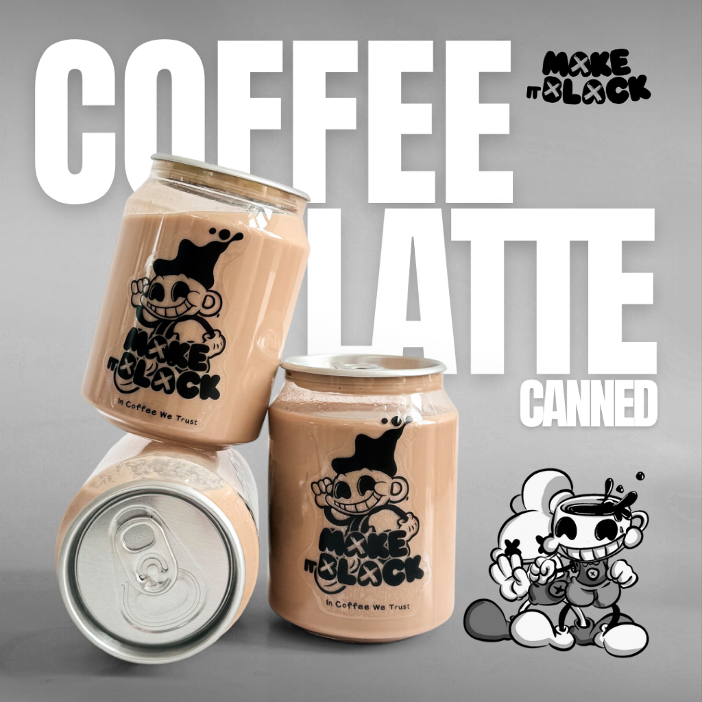 

Coffee Latte Canned - Kopi Susu Kaleng Make It Black Coffee