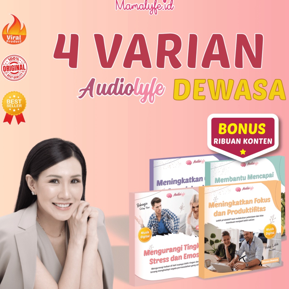 KODE C49Z Audiolyfe Stimulasi Otak Untuk Orang Dewasa Atasi Berbagai Masalah