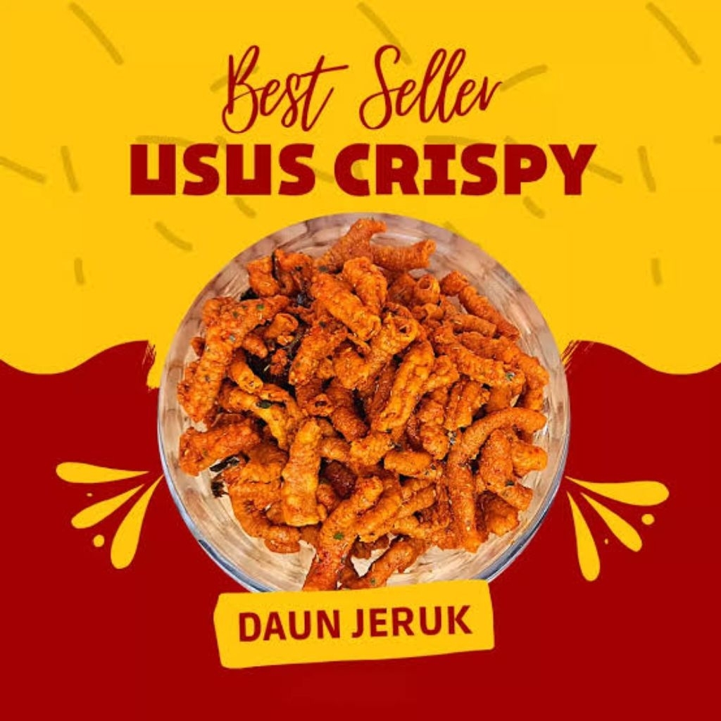 

KERIPIK USUS CRISPY PEDAS RENYAH 500Gram / Pedas Jeruk / Termurah