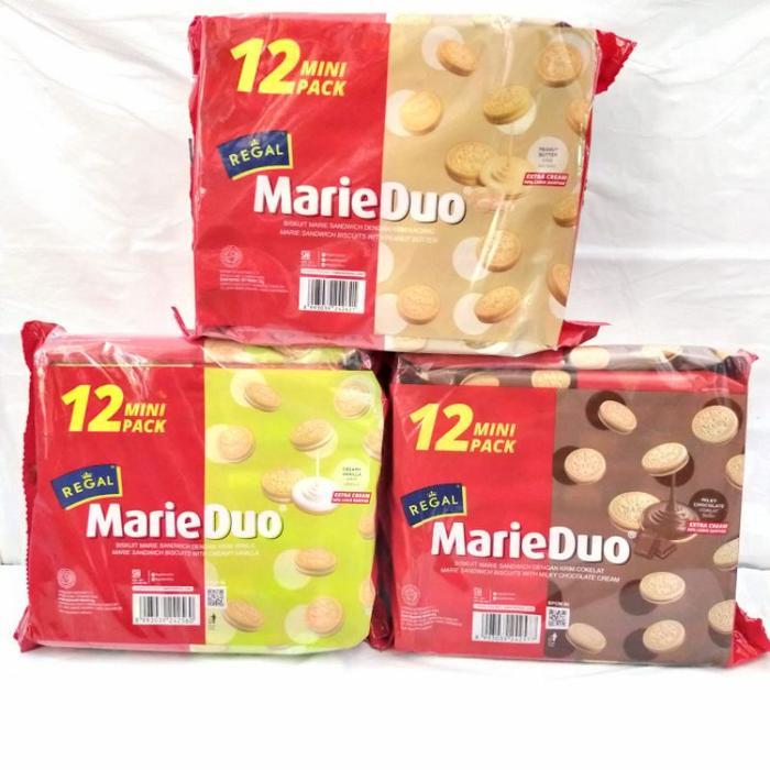 

Regal Marie Duo MINI PACK Milky Chocolate/ Creamy Vanilla/ Peanut Butter (12x20gr)