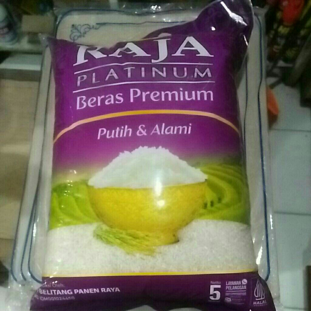 

Beras raja platinum 5 kg