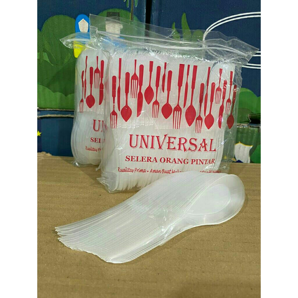 Sendok Bebek Plastik Bening 1 pack