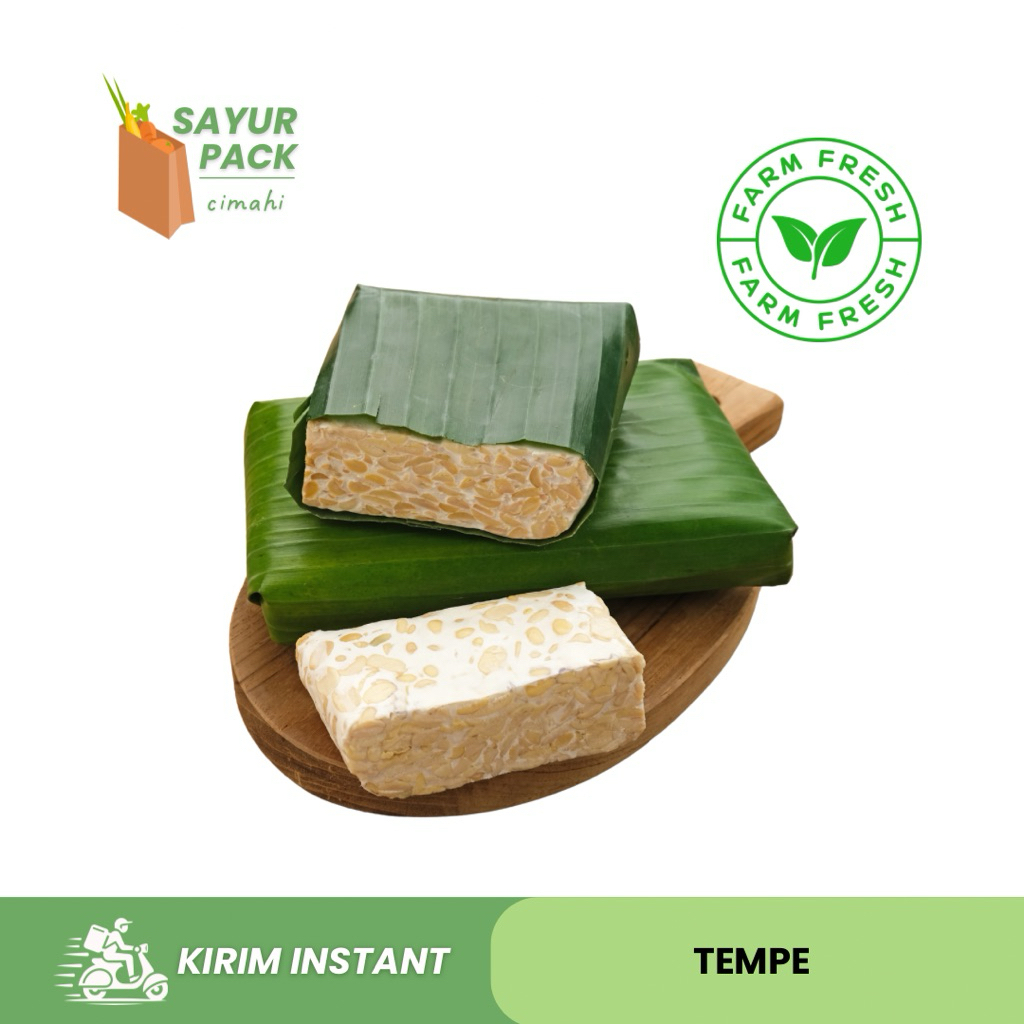 

TEMPE 1 PAPAN/ BUNGKUS | tempe kedelai | sayur instant bandung cimahi