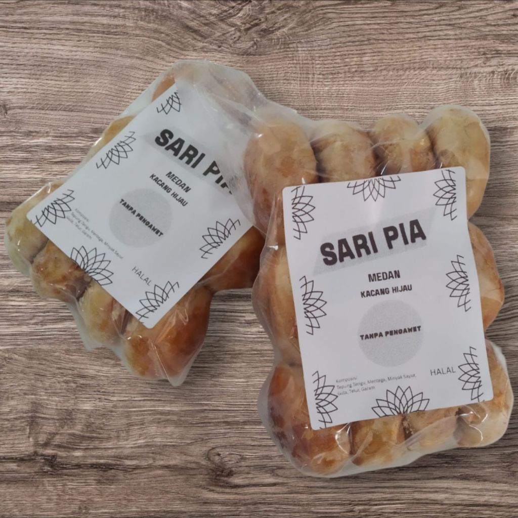 

Roti Kacang Hijau / Kue Kacang Hijau / Pia Kacang Hijau / Sari Pia Medan Isi 12 pcs
