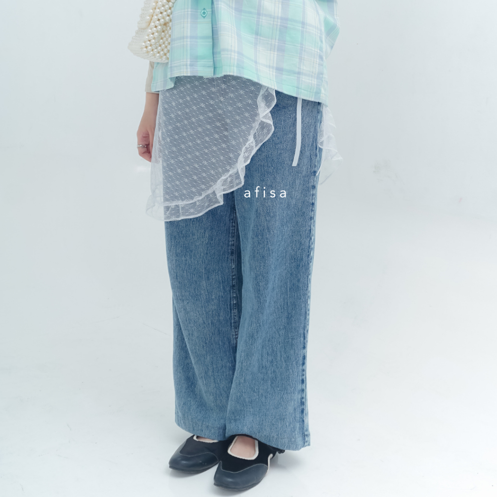 ghf AFISA - Lace Skirt Rok Korea