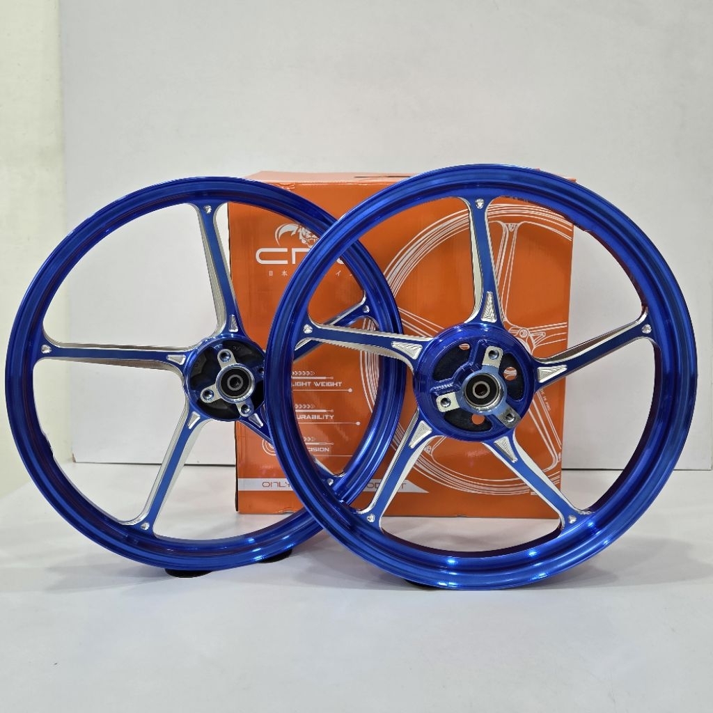 VELG CMG MG511 / AK55 SATRIA MODEL ENKEI CNC PALANG 5 RING 17 X 160 / 185 SATRIA FU 150 / SHOGUN SP 