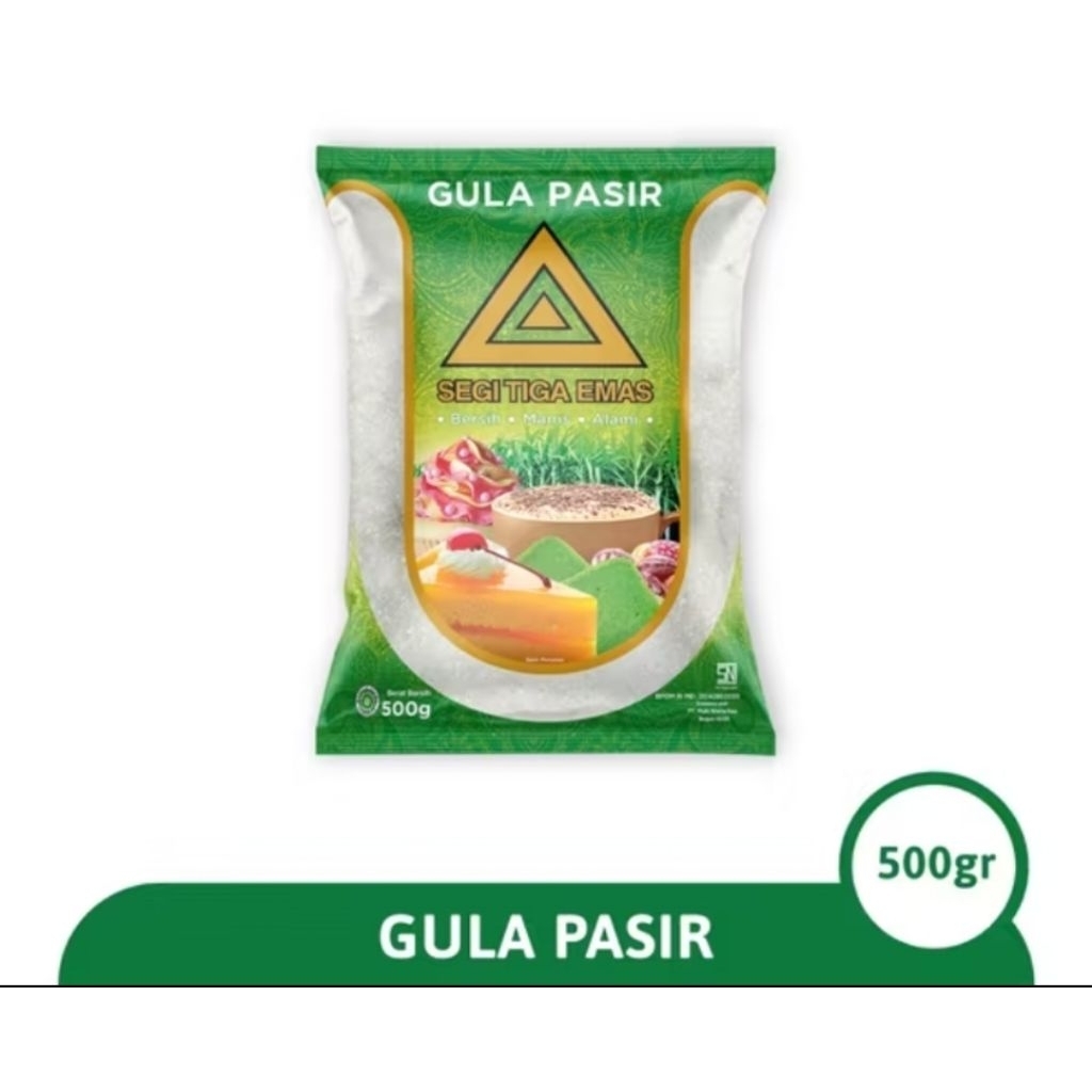 

Gula Kristal Putih Segitiga Emas 1 Bungkus @500gr