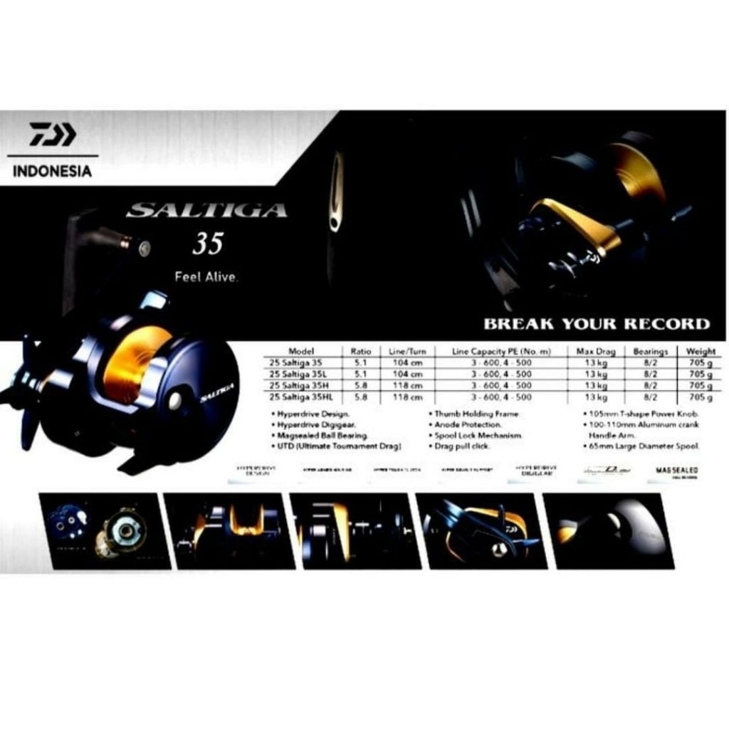 REEL DAIWA SALTIGA 2025 35 ORIGINAL