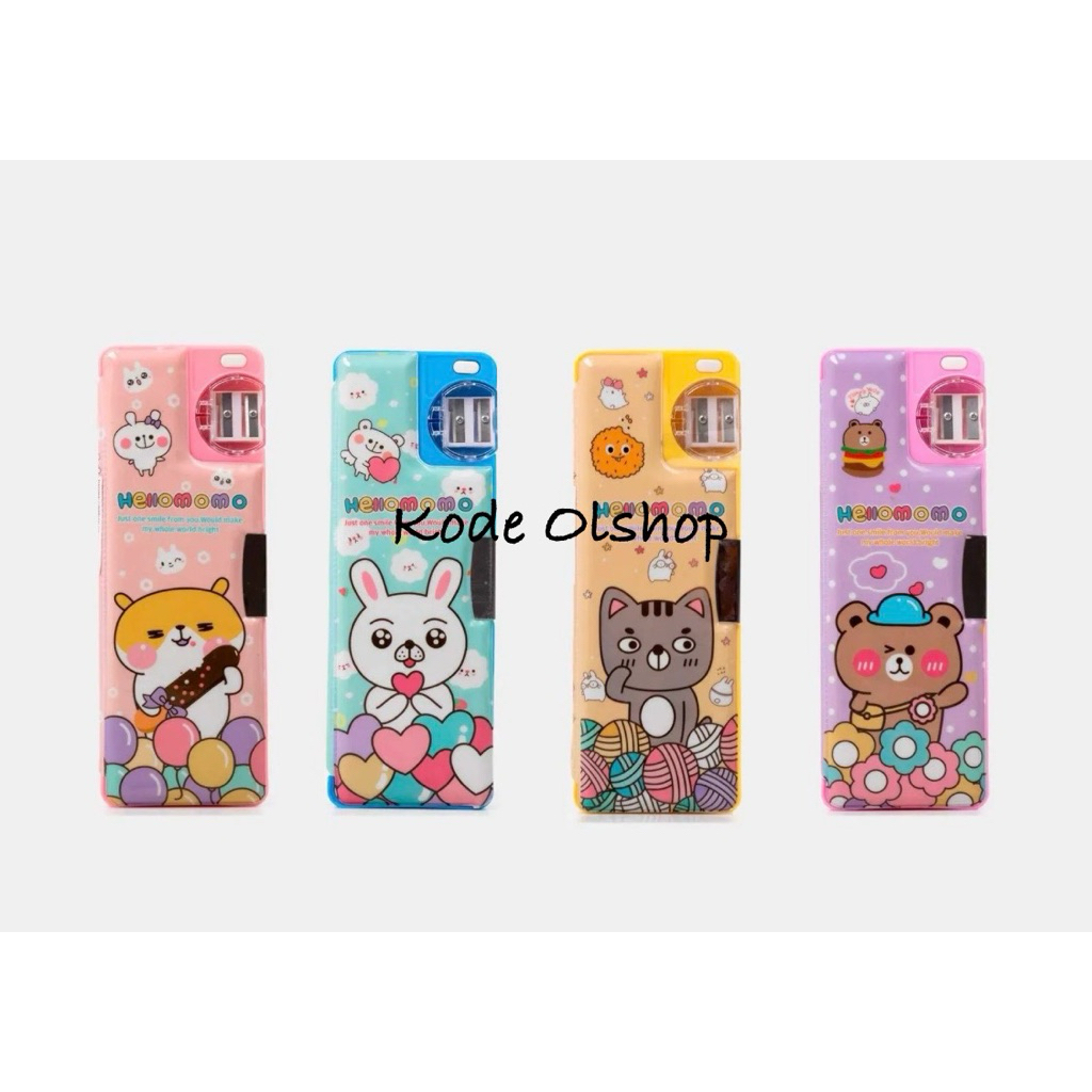 

Kode Atk - Pencase Magnet Karakter Hellomomo / Pen case Karakter Anak Sekolah / Kotak Pensil Anak Karakter Lucu