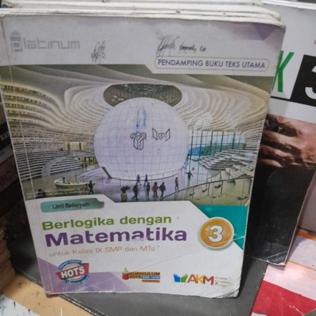 BUKU BERLOGIKA DENGAN MATEMATIKA UNTUK SMP/MTS KELAS IX/3/9 PENERBIT PLATINUM