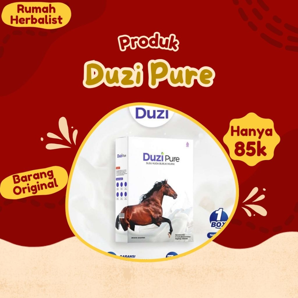 

Duzi Pure Susu Kuda Liar Herbal Nyeri Sendi Solusi Asam Urat Original