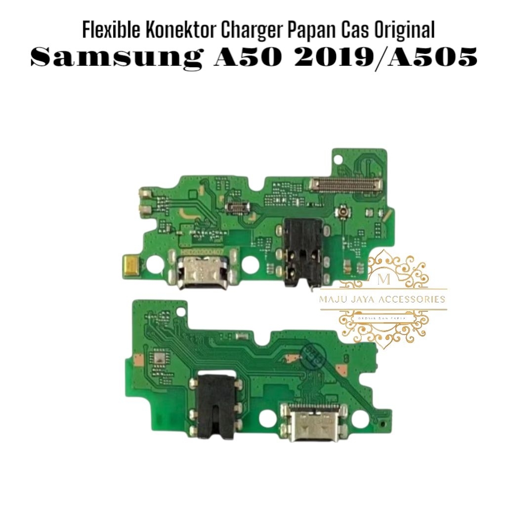 Flexible Konektor Charger Con Cas +Mic Samsung A50 2019 A505 Original
