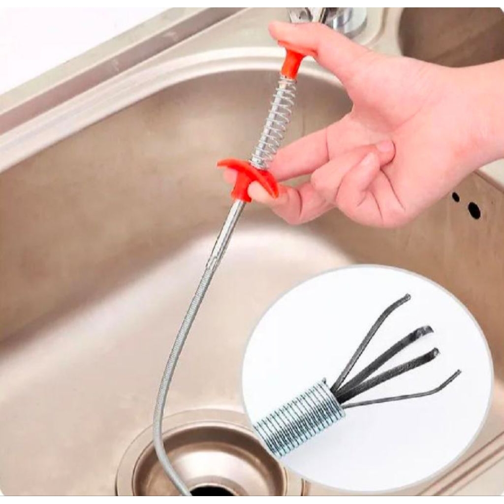 alat penjepit pembersih sampah pipa air wastafel mampet