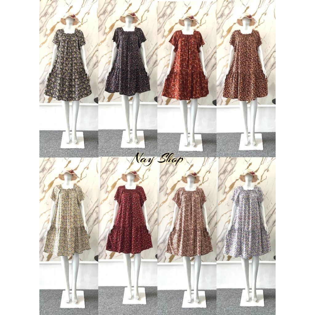 Wilona Dress/Daster wanita/ Daster lengan Pendek/Daster kekinian/Daster Modern