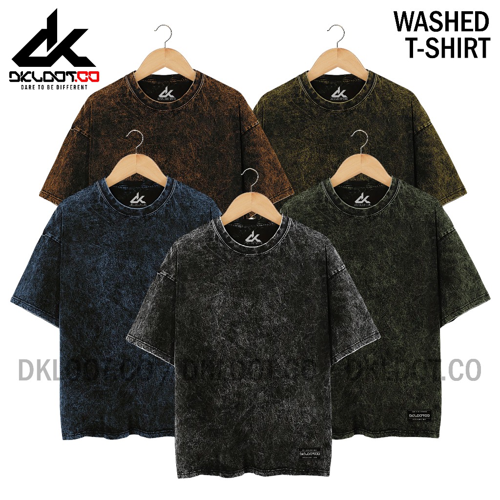 DKLOOT.Co Kaos Reguler Washing Premium | Kaos washing Polos Premium | Kaos Polos | Kaos Distro