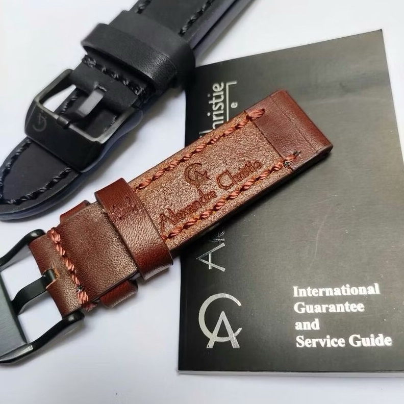 KODE K77L ORIGINALTALI JAM ALEXANDRE CHRISTIE KULIT ORIGINAL STRAP ALEXANDRE CHRISTIE ORIGINAL  STRA