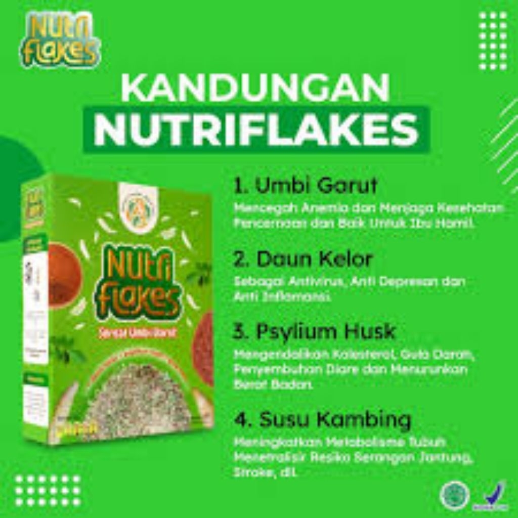 

Nutriflakes Sereal Umbi Garut Membantu Meredakan Asam Lambung