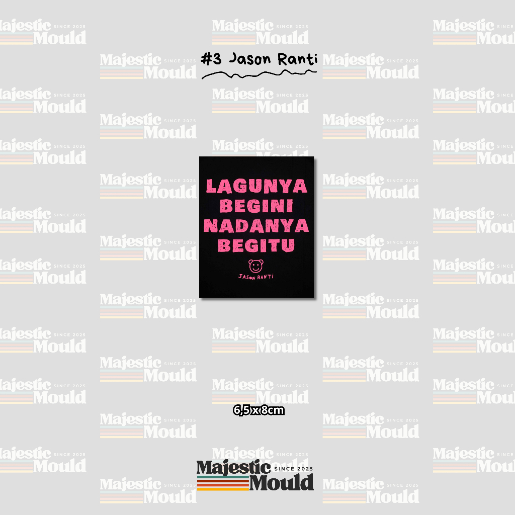 

#3JasonRanti – Stiker Band Vinyl Glossy | Tahan Air & Luntur (Laptop/Helm/Tumbler/dan media lainnya)
