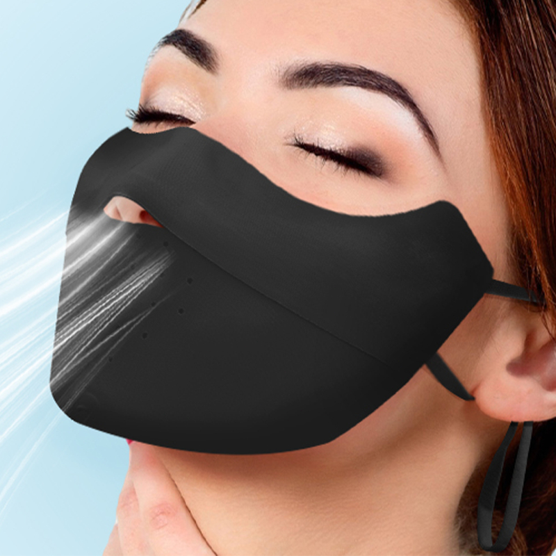 Face Mask Sun Protection Eye Corner / Ice Silk Face Mask Anti UV / Breathable Mesh Mask UPF50