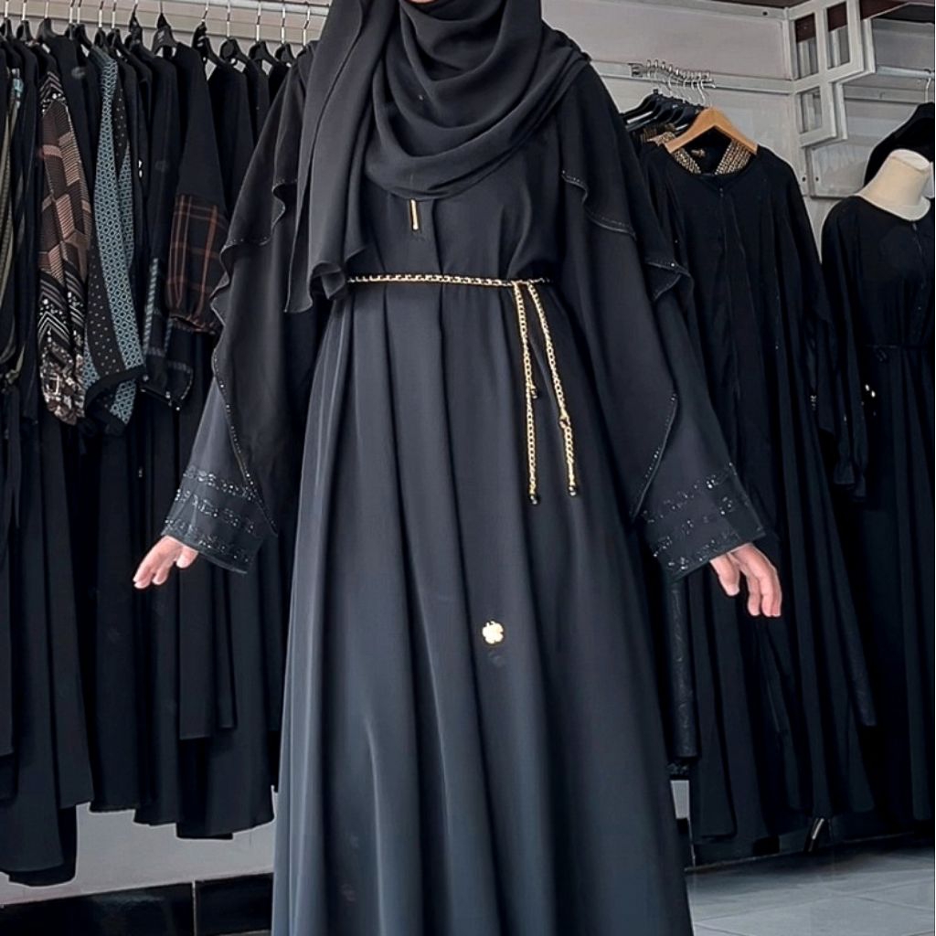 ABAYA RUMAISHA | ABAYA EMBOS FURSAN SULTAN BY ASY-SYAKIRA FASHION TEMBORO TERMURAH