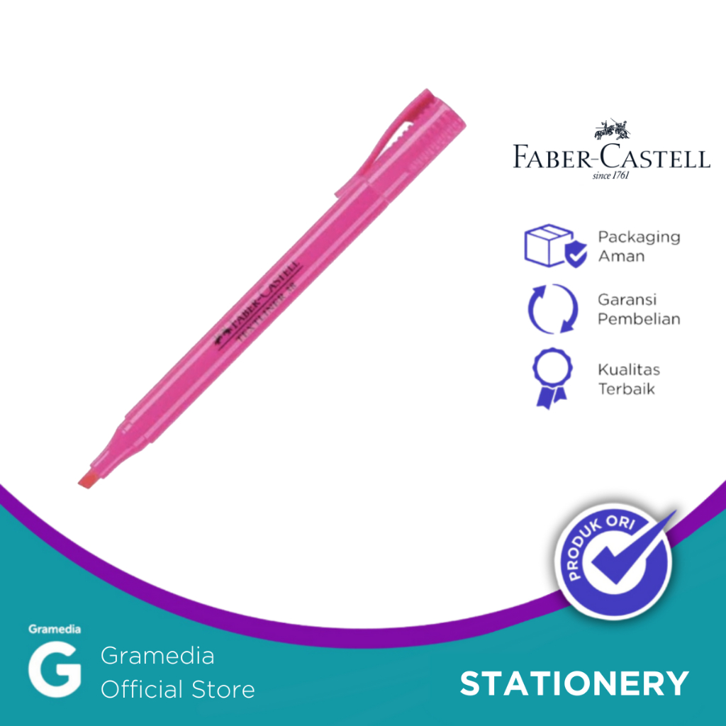 

Gramedia Pekanbaru-FABER CASTELL TEXT LINER 38 PINK 157728
