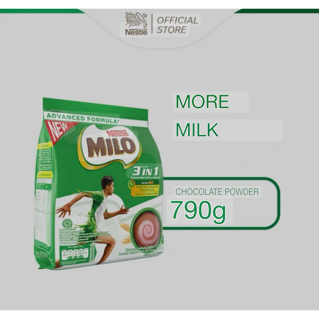 

MILO 3IN 790grm Coklat Malt