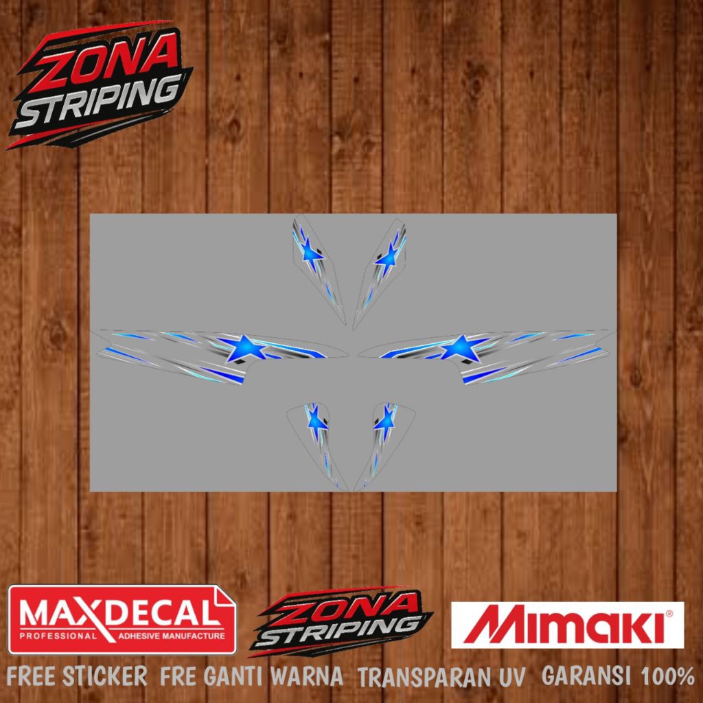 Striping Mio Smile Sporty Old 2006/2006/2007/2008/2009/2010 Transparan Variasi