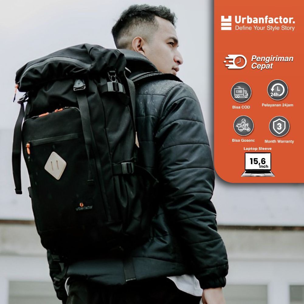 ransel Backpack urban Tas ransel Backpack urban factor - Buddy | Tas laptop Pria Kasual urban factor