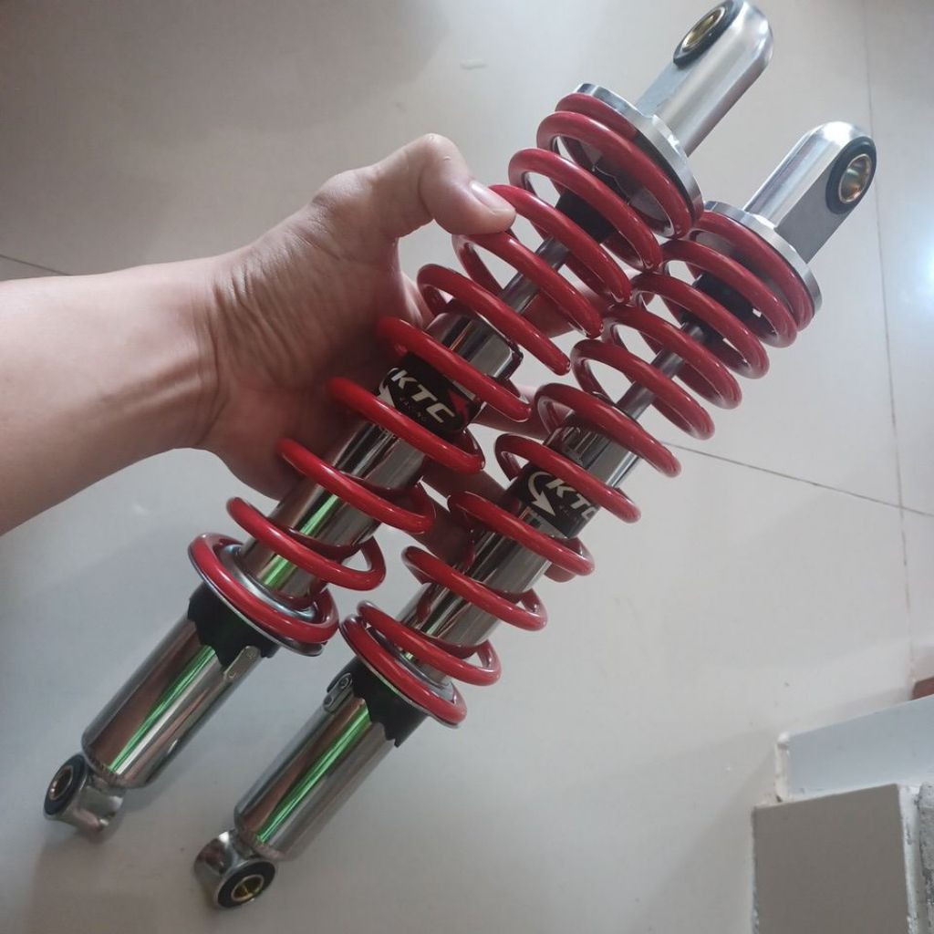 shockbreker belakang KTC motor bebek 340mm shock manual PNP Supra RX King Revo Blade Tiger Megapro F