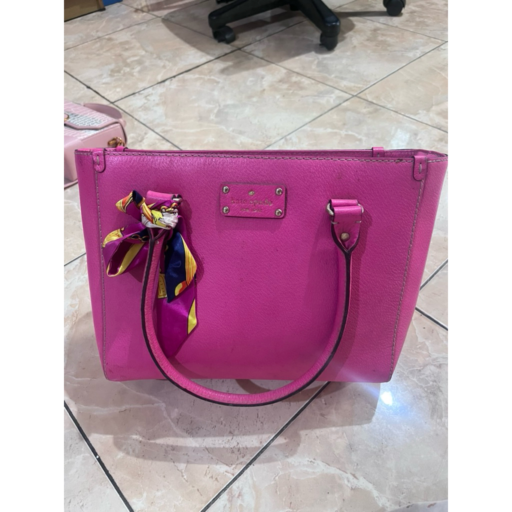 PRELOVED Tas Kate Spade Fuschia ORI