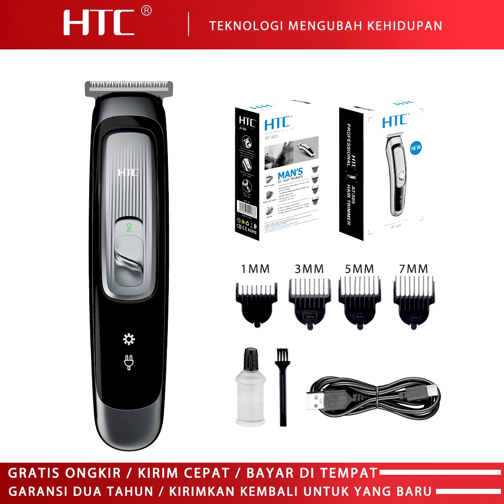 Gunting rambut rumah tangga HTC gunting rambut elektrik mendorong pisau cukur