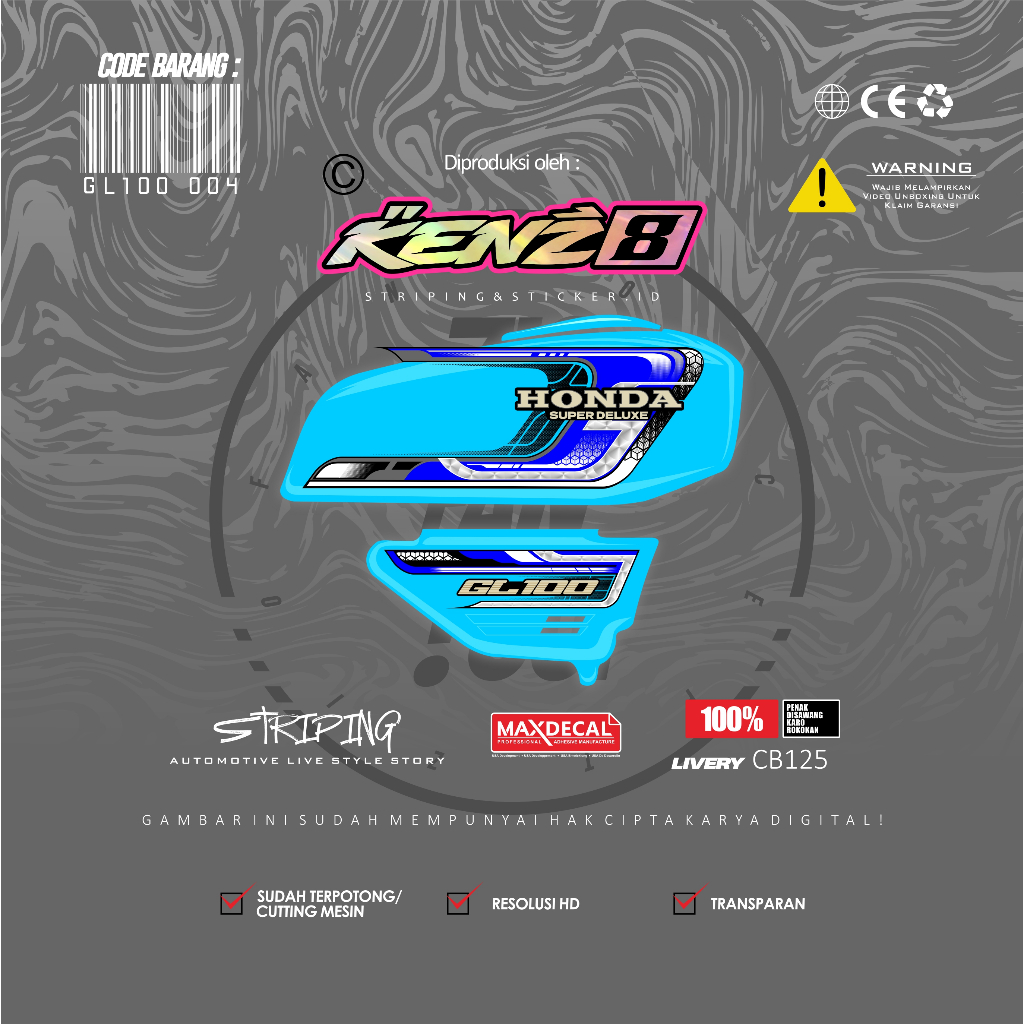 STRIPING GL100 K5 STRIPING GL100 CUSTOM DAILY USE