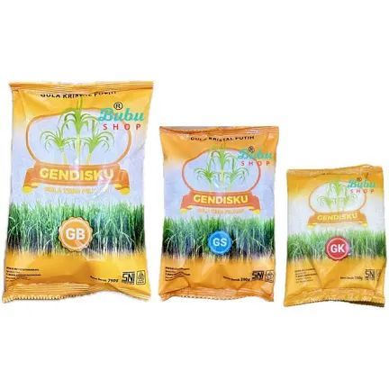 

- ⁠Gula Gendisku / Gula Tebu / Gula Putih 350gr, 790gr / Gula Pasir Gendisku Kemasan 350gr dan 790gr