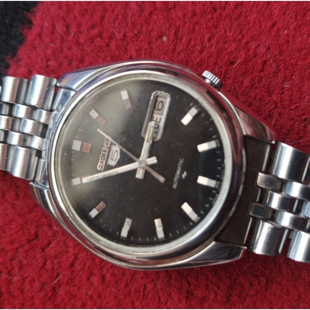 Seiko 5 7009 black dial ori Japan