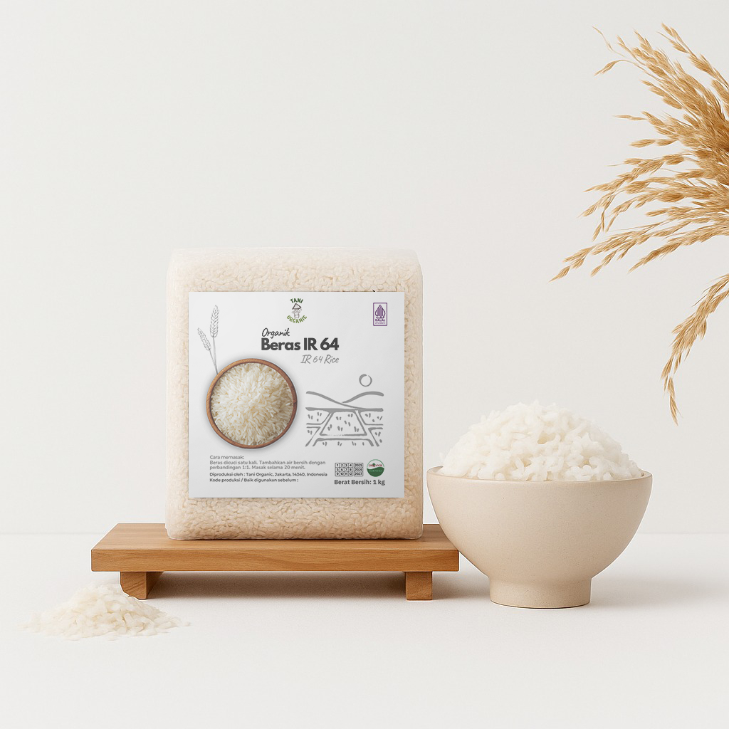 

Tani Organic Beras Organik IR 64 – Beras Putih Organik - Sehat, Alami, dan Berkualitas Tinggi - Beras MPASI
