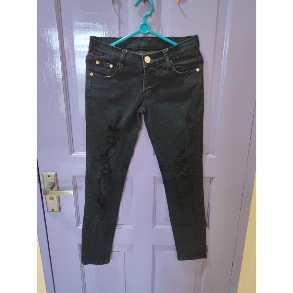 Prada celana panjang jeans wanita ori 100%