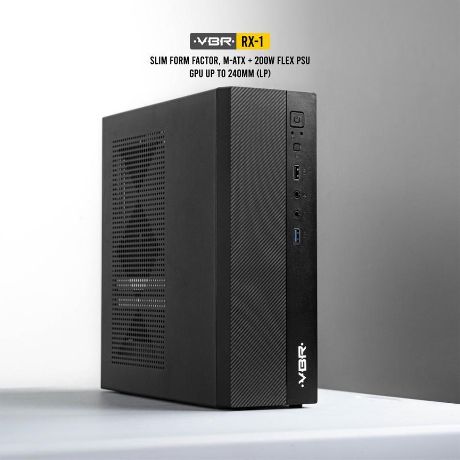 VBR RX 1 SLIM - Small Form Factor m-ATX Gaming Case Included PSU I VBR RX1