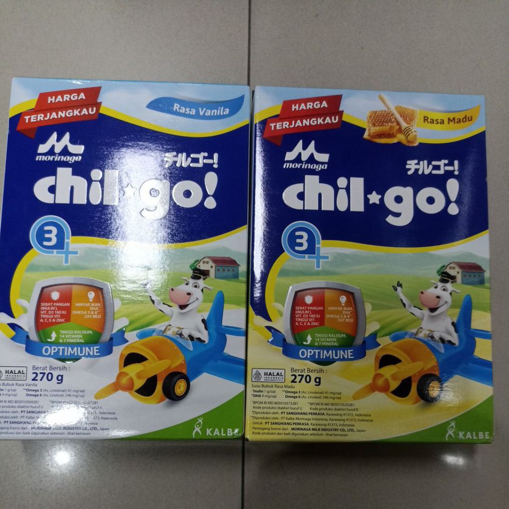 

chil go 3+ 270gr (promo potong tutup kemasan atas)