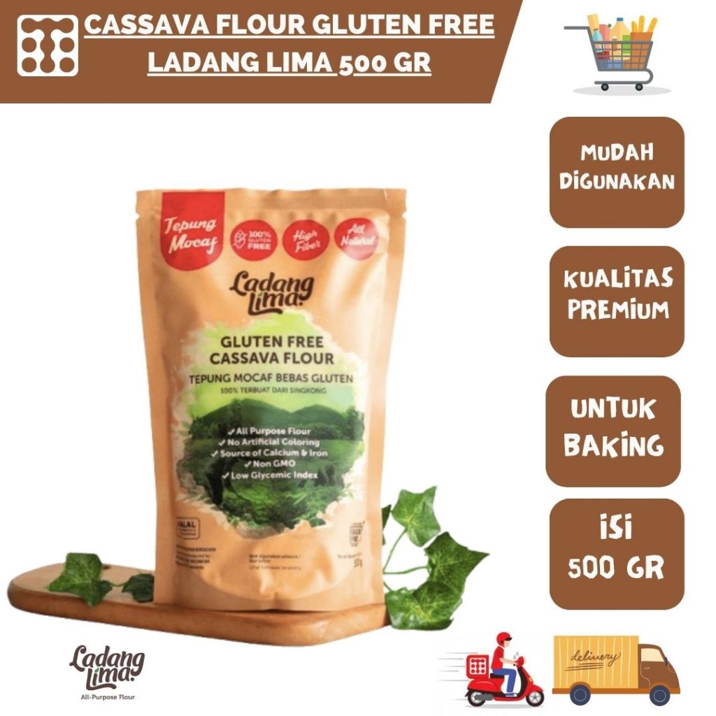 

CASSAVA FLOUR GLUTEN FREE LADANG LIMA 500 GR