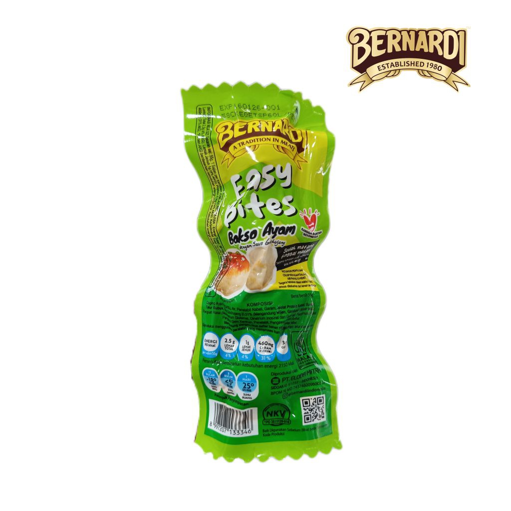 

Bernardi Easy Bite Bakso Ayam Gochujang 55gr