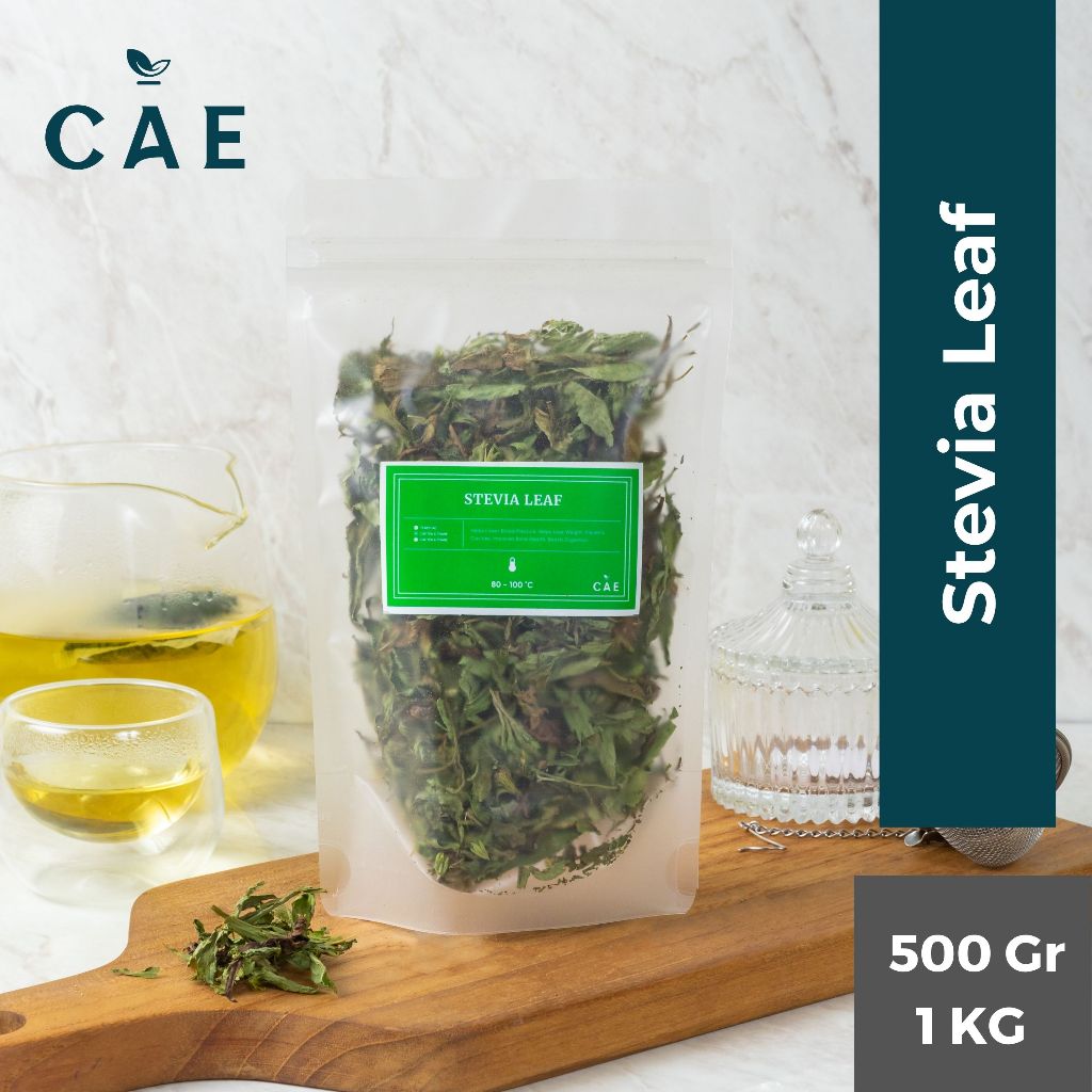 

Stevia Leaf Dried Daun Stevia Kering Pemanis Alami Murni Natural Premium 500Gram - 1 Kg