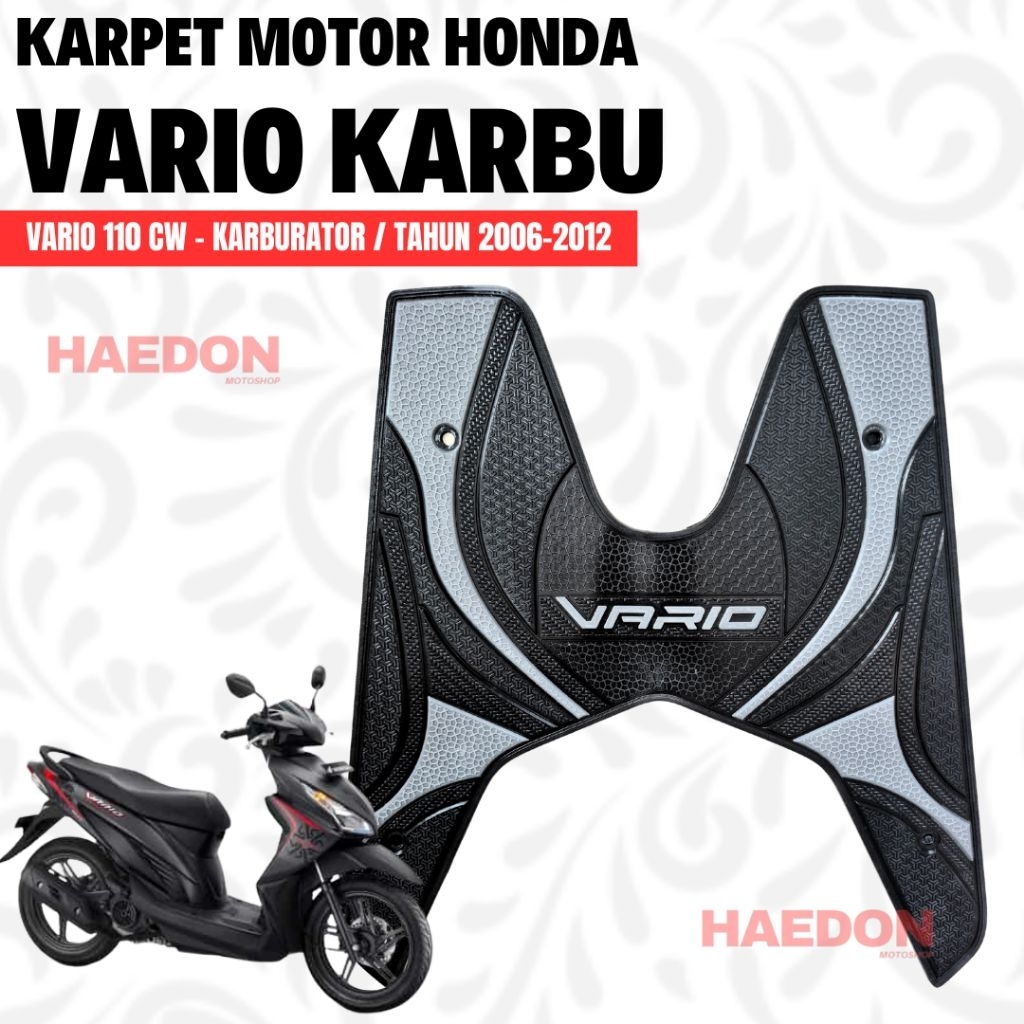 Karpet Motor Vario 110 Karbu Bahan Karet Anti Luntur Karpet Vario Karburator