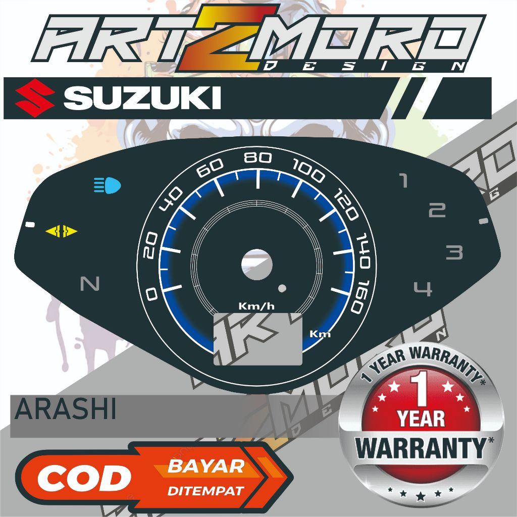 PAPAN SPEEDOMETER CUSTOM SUZUKI ARASHI