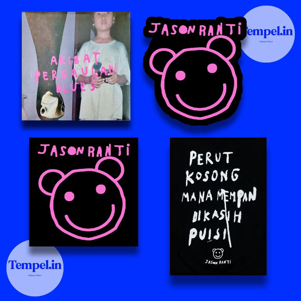 

STIKER SKENA/KALCER/BAND Jason Ranti / Jeje boy , vinyl stiker premium anti air ,serbaguna untuk helm,laptop,tumbler.