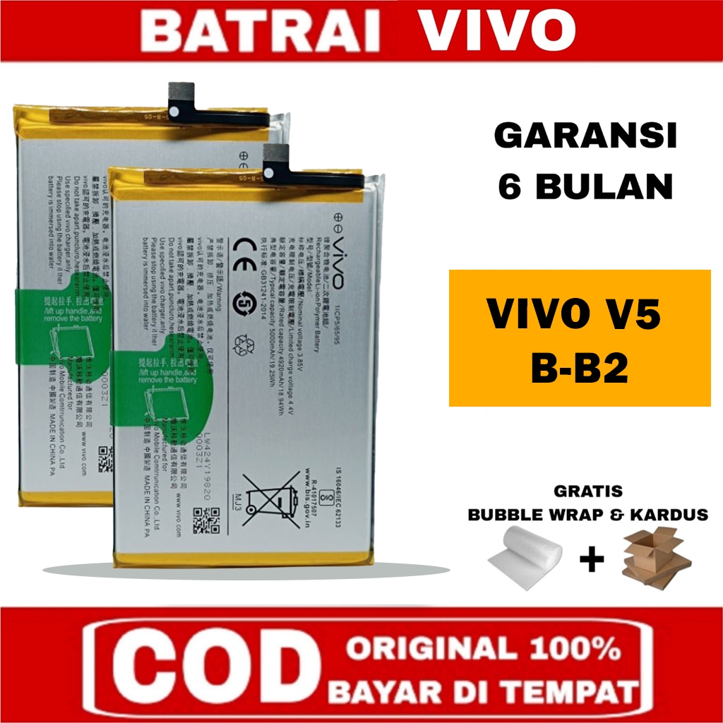 BATRAY BATERAI BATRE VIVO V5 1601 B-B2 ORIGNAL