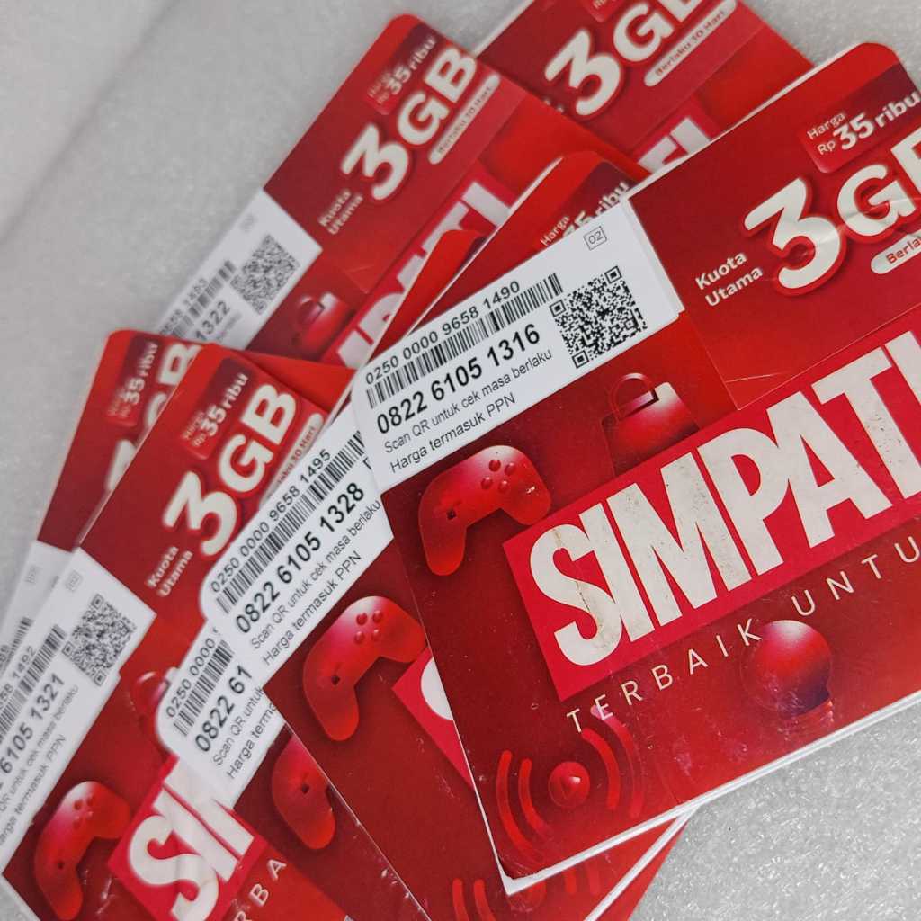 KARTU PERDANA TELKOMSEL 3GB - BYU 3GB NASIONAL - KUOTA INTERNET | MURAH